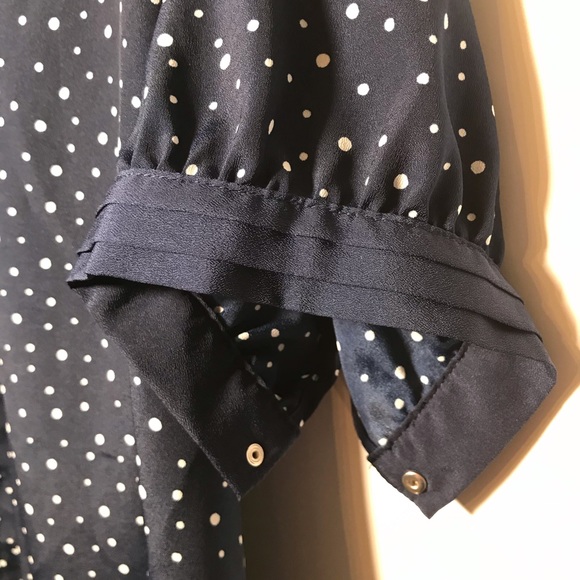 🦄Jason Wu for Target navy polka dot blouse XL - Picture 4 of 5